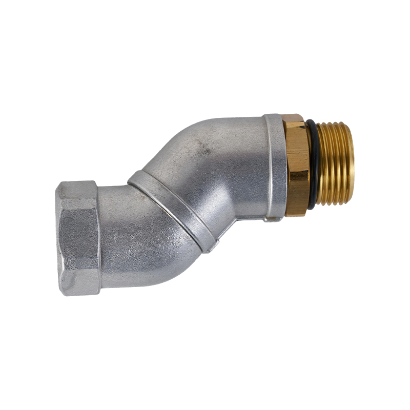 La manguera de combustible de doble plano gira