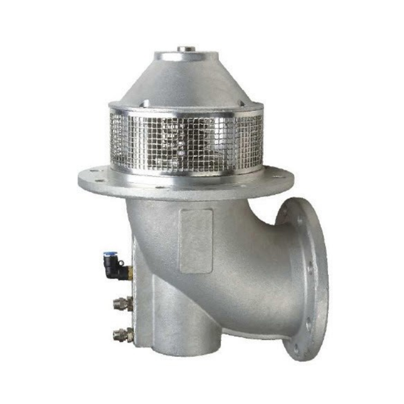 Válvula inferior neumática de alto flujo con bridas redondas dobles para camiones con tanque de combustible