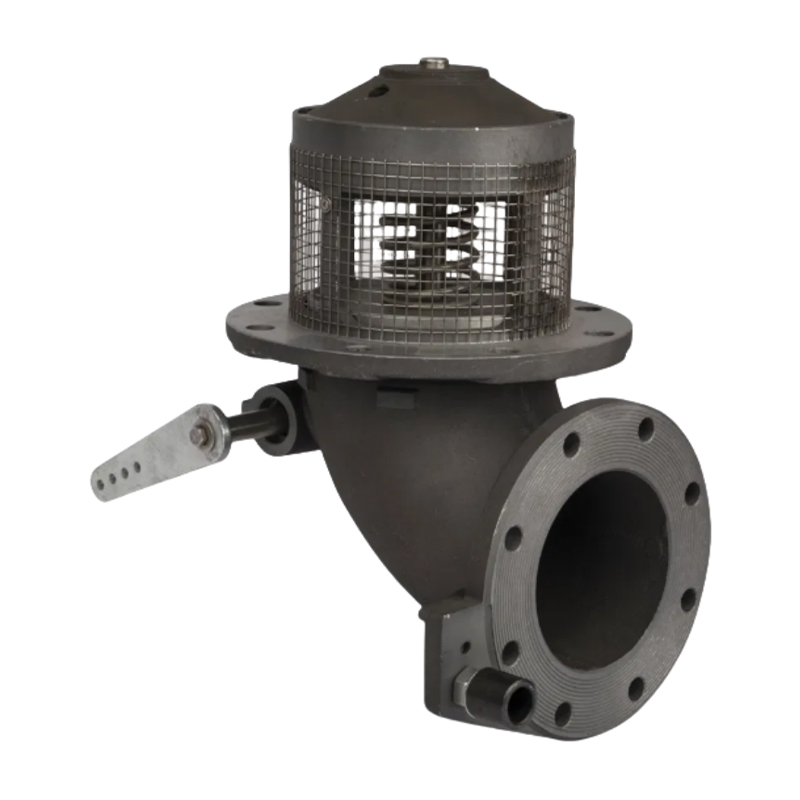 Válvula inferior de tanque manual compacta de 4 pulgadas (HB804AS-100) – para camiones cisterna de combustible y líquidos peligrosos