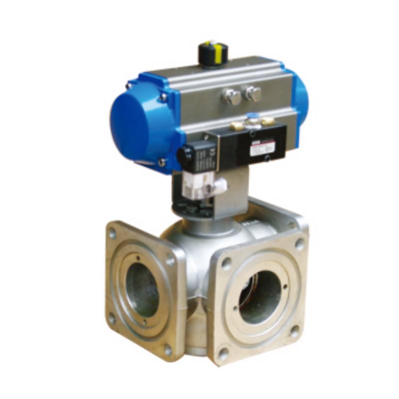 Válvula de bola neumática de control de aluminio para camiones cisterna