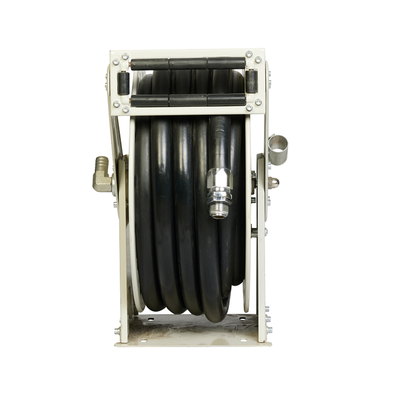 Carrete de manguera de caucho de combustible retráctil con resorte de alto rendimiento serie HRD1120X
