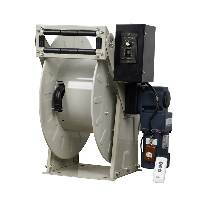 Carrete de manguera de caucho para combustible de retracción eléctrica de alto rendimiento de las series HRD34XXEX y HRD11XXEX