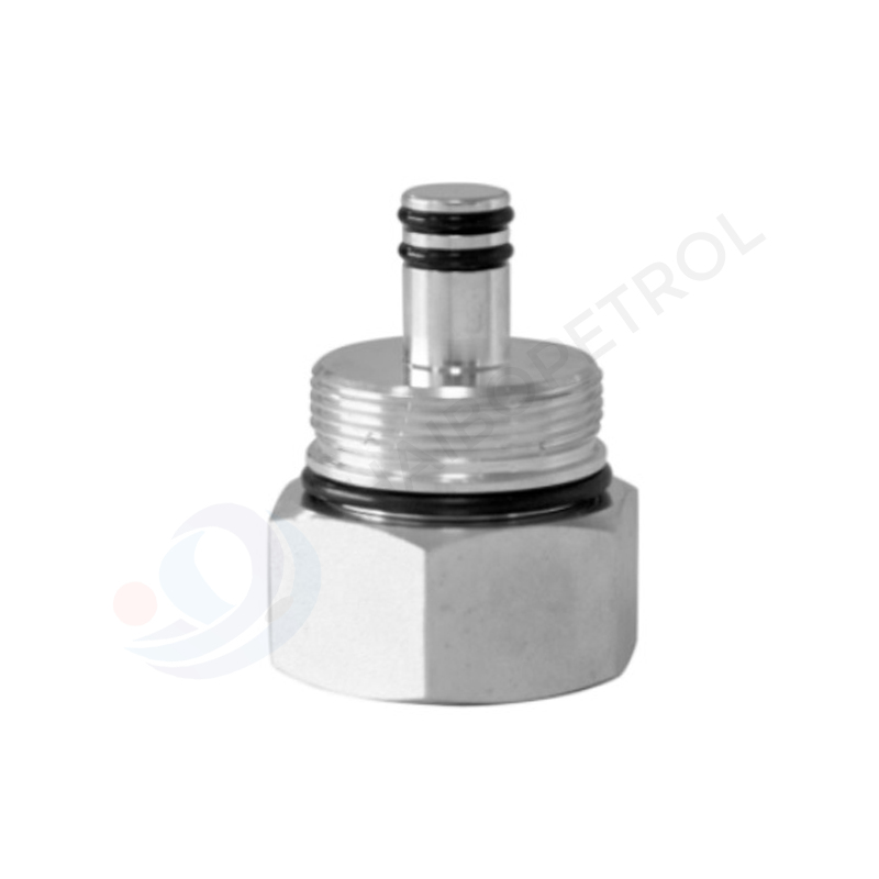 Adaptador coaxial invertido para dispensador de combustible