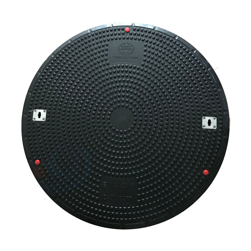 Cubiertas de alcantarilla redondas SMC de alto rendimiento de la serie RF977-100 para estaciones de combustible y sitios industriales